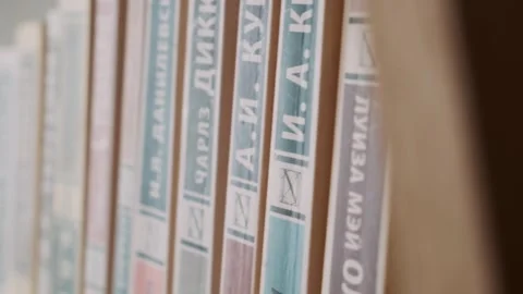  shelf with books in a loft interior Stock Footage 261664686