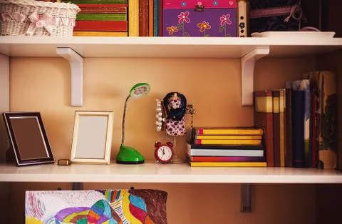 Shelf of a Child 스톡 사진