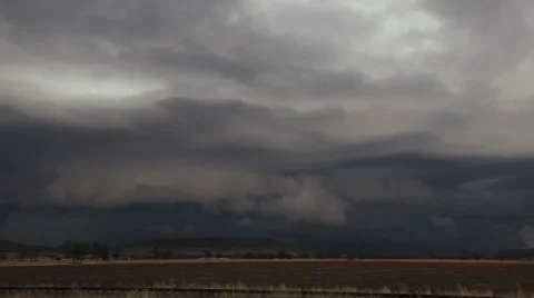Shelf Clouds Approaching Time Lapse Stock Footage 40751408