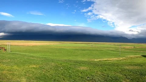 Shelf clouds Iceland Stock Footage 333410622