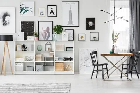 Shelf in dining room Stock Photos
