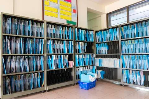 Shelf document Foto stock