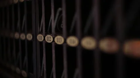 Shelf for hotel keys. Stock Footage 60702795