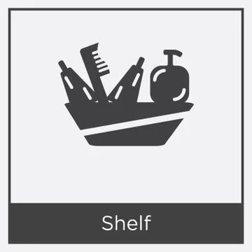 Shelf icon isolated on white background Illustrazione stock gratuita