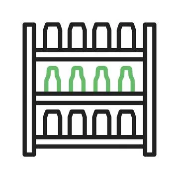 Shelf icon vector image. Stock Illustration