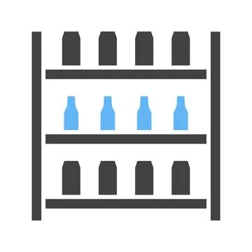 Shelf icon vector image. Stock Illustration