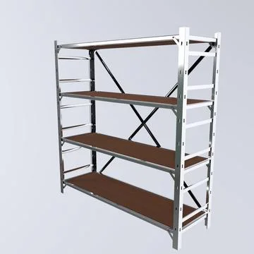 Shelf isolated on white background Stockillustratie