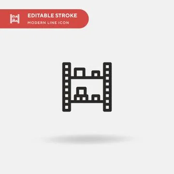 Shelf Simple vector icon. Illustration symbol design template for web mobile  Stock Illustration