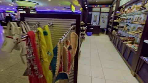 A shelf with three figuries Stock Footage 291928556