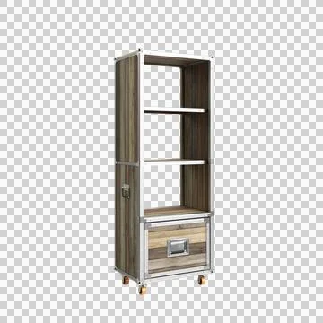 Shelf Vertical Drawer 1 up 1 Stock Illustration