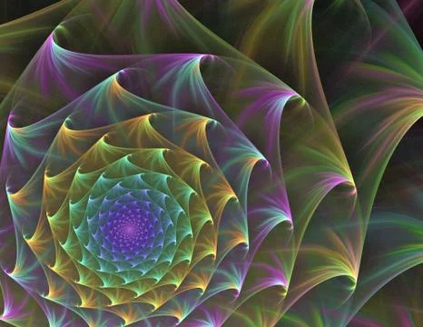 Shell abstract fractal background 스톡 일러스트