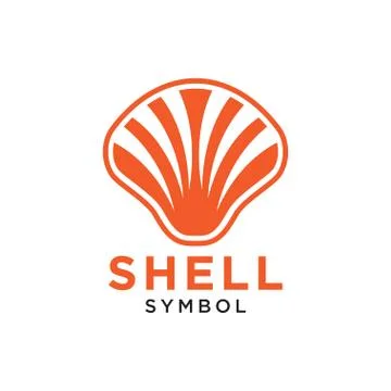 Shell abstract logo design template vector isolated Stock Illustration
