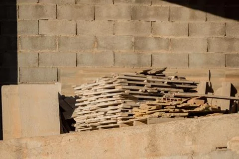 Shell of an apartment in the city Foto stock