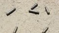 Shell casings. Handheld shot. 720p stabilized footage. HD Footage