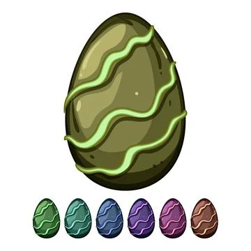Shell chocolate egg cartoon vector graphic イラスト素材