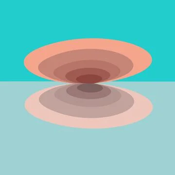 A shell colored Иллюстрация