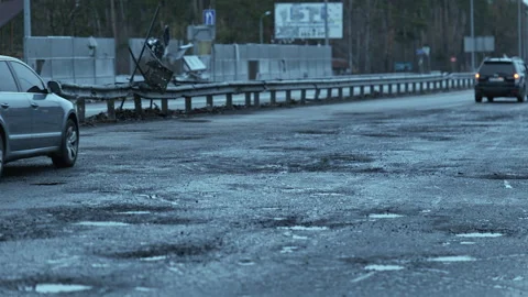 Shell craters in the Kiev region Видео 200922077