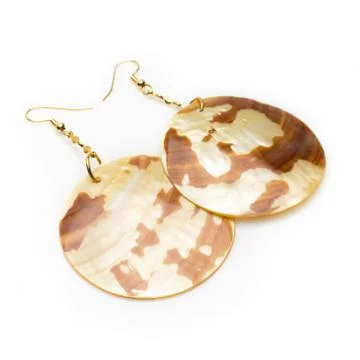 Shell earrings Stock Photos
