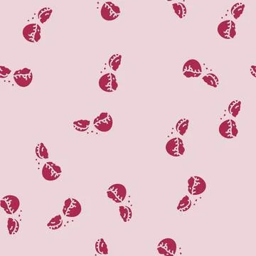 Shell egg chicken glyph seamless pattern Stock Illustration