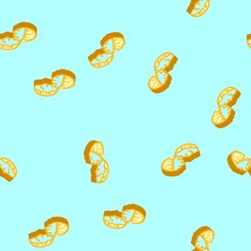 Shell egg chicken isometric icon seamless pattern Illustrazione stock