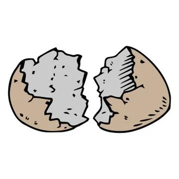 Shell of the egg Stock Illustration