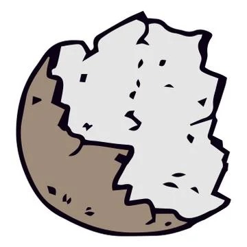 Shell of the egg Stock Illustration