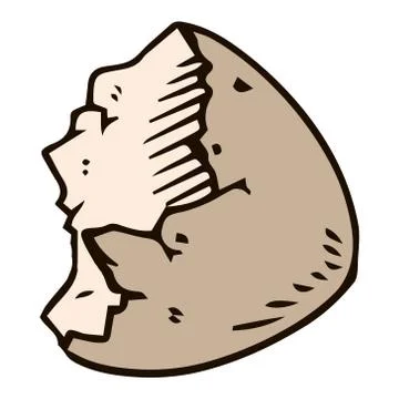 Shell of the egg Stock Illustration