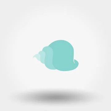Shell. Flat icon Stock Illustration
