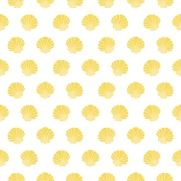 Shell. Flat pattern Stock Illustration
