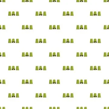 Shell game cups pattern for gambling and magic concept Stock Illustration