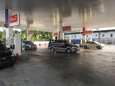 Shell gas stations Foto stock