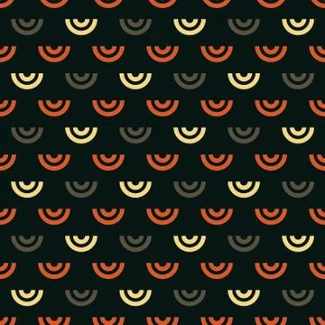 Shell geometric seamless pattern Stock Illustration