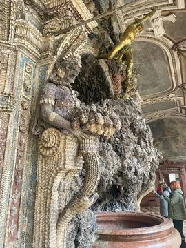 Shell Grotto on the Ground Floor of the Munich Residenz Stock Photos