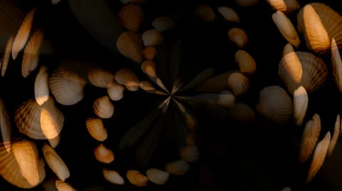 Shell Hearts Vortex 2 動画素材 34296354