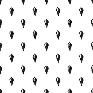 Shell as house pattern seamless vector Stock Illustration