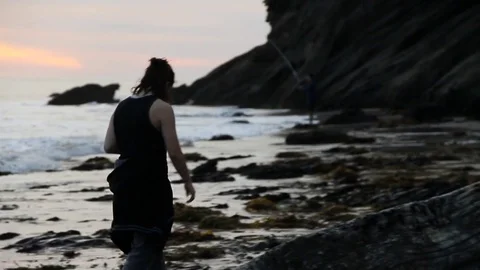 Shell hunting Stock Footage 83175757