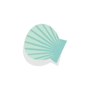 Shell. Icon on isolated background Stock Illustration