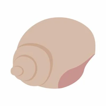 Shell icon, isometric 3d style Illustrazione stock