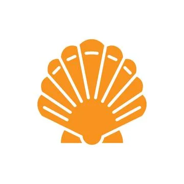 Shell icon logo design template isolated illustration Stock Illustration