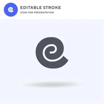 Shell icon vector, filled flat sign, solid pictogram isolated on white, logo イラスト素材