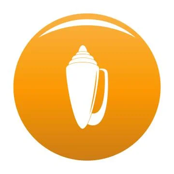 Shell icon vector orange イラスト素材