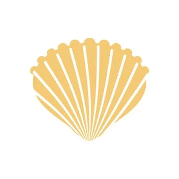 Shell isolated. conch in white background. Production of natural pearls Stock Illustration