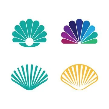 Shell logo illustration Stock Illustration