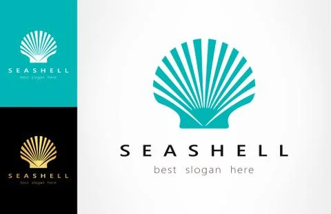 Shell Logo. Mollusk. Stock Illustration