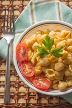 Shell Macaroni and Cheese Foto stock