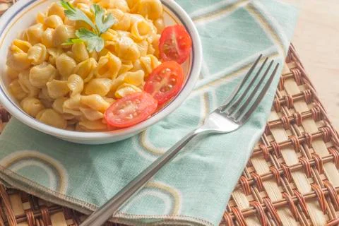 Shell Macaroni and Cheese Stock Photos