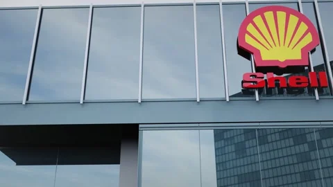 Shell Office design incorporates logo and stock elements editorial Stock Footage 289749593