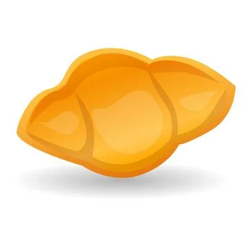 Shell pasta icon, cartoon style Illustrazione stock