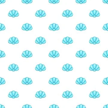 Shell pattern, cartoon style Illustrazione stock