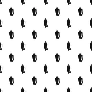 Shell pattern seamless Illustrazione stock